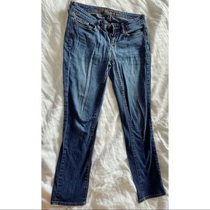 Gap skinny ankle jeans, medium blue wash